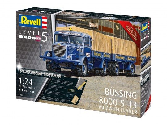 REVELL 1:24 BUSSING 8000S 13+TRAILE