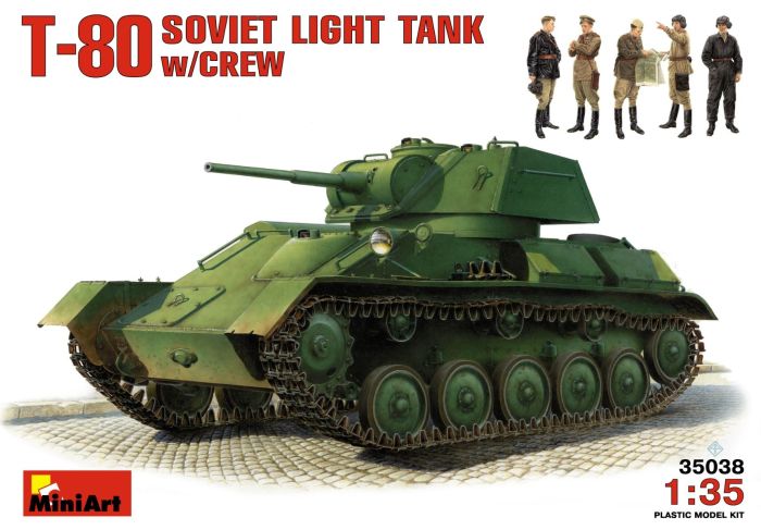MINIART 1:35 TANK T-80 SOVIET LIGHT
