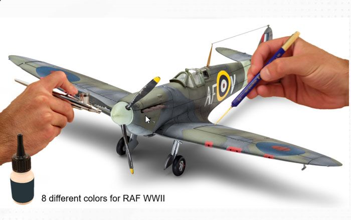 REVELL MODEL COLOR SET RAF WWII