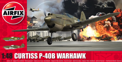 AIRFIX 1:48CURTISS P-40B WARHAWK
