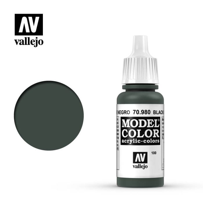 VALLEJO MODELCOLOR 17ML BLACK GREEN