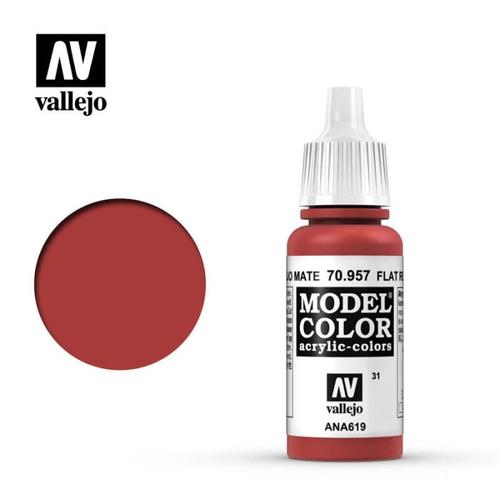 VALLEJO MODELCOLOR 17ML FLAT RED
