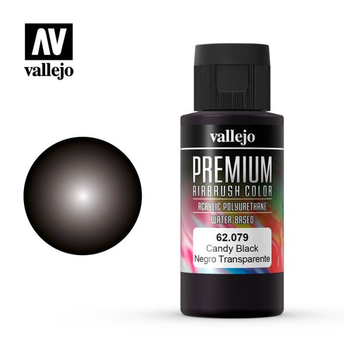 VALLEJO PREMIUM CANDY BLACK 60ML